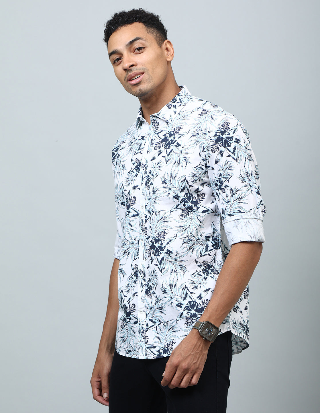 Men Floral Printed Regular Fit Casual Shirt - Kashyap Global Lifestyles LLP