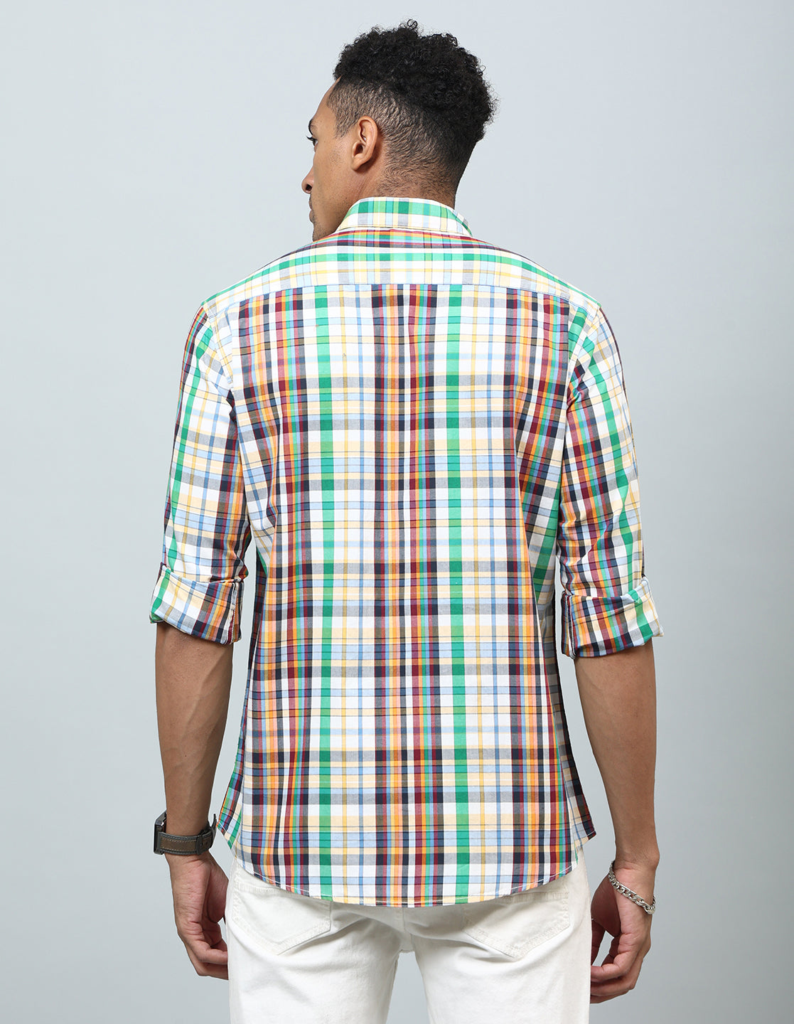 Men Multicolor Checked Casual Shirt - Kashyap Global Lifestyles LLP