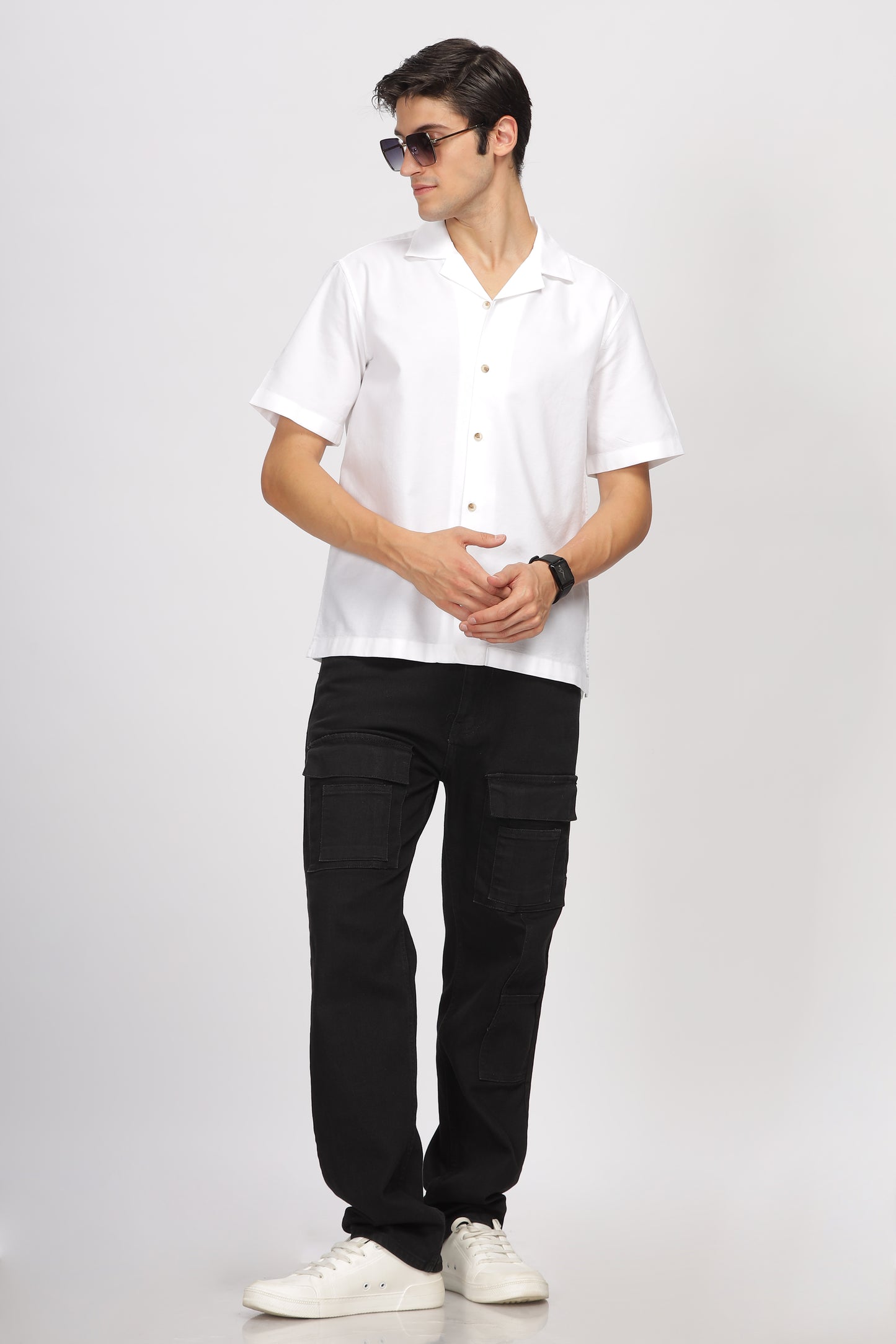 Uri Classic White Oxford Casual Shirt
