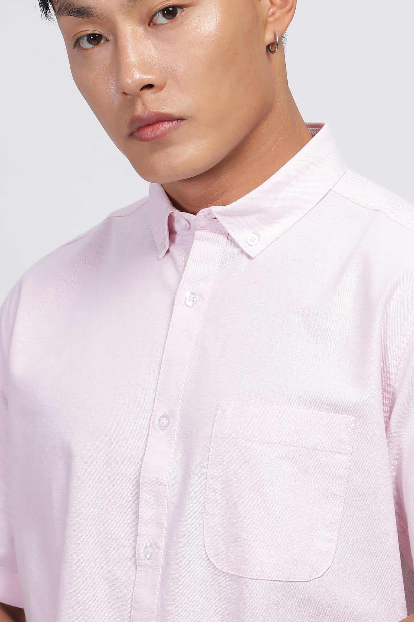 Uri Baby Pink Button Down Oxford Shirt