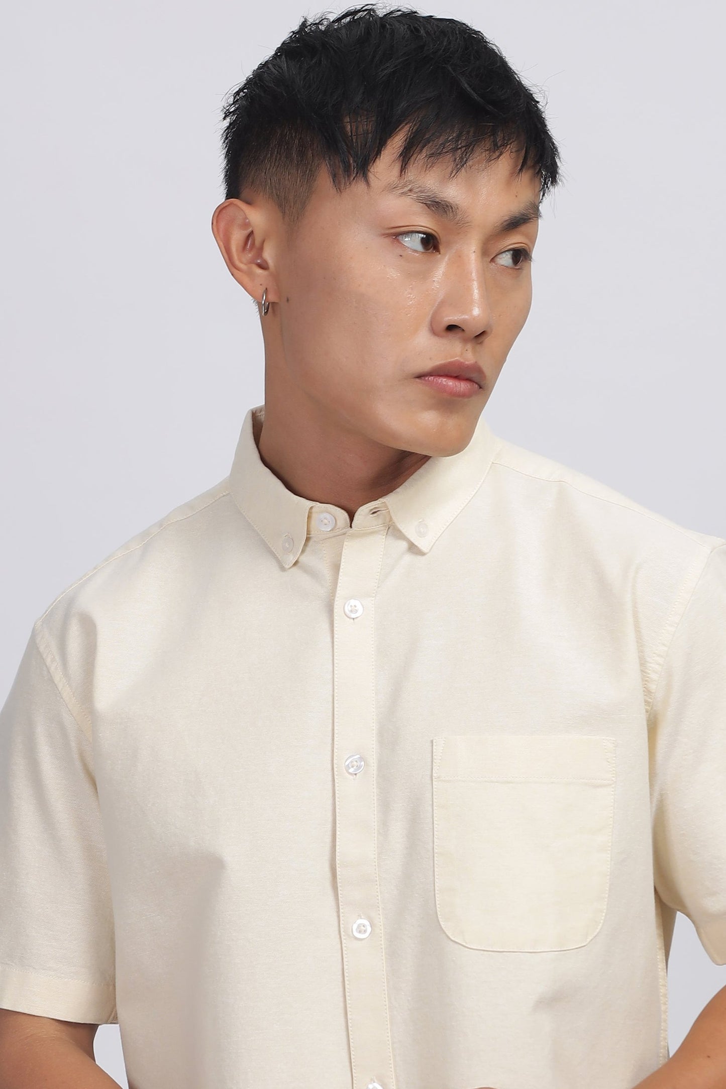 Uri Yellow Button Down Oxford Shirt