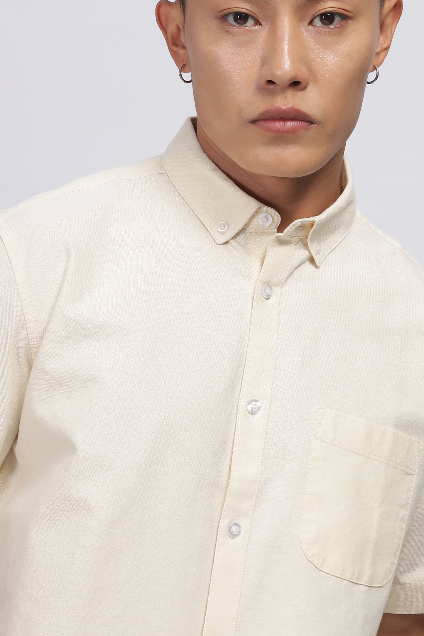 Uri Yellow Button Down Oxford Shirt