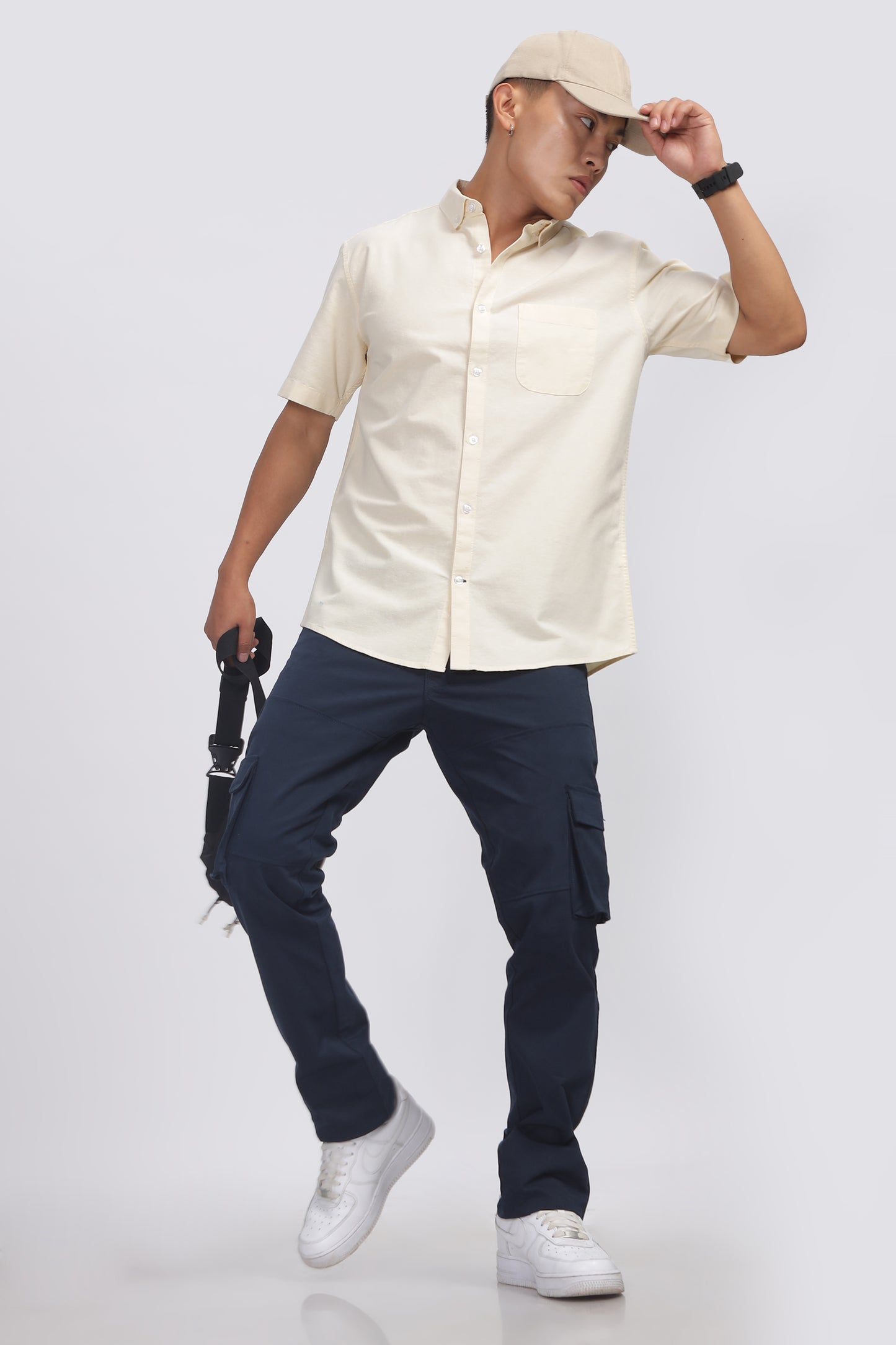 Uri Yellow Button Down Oxford Shirt