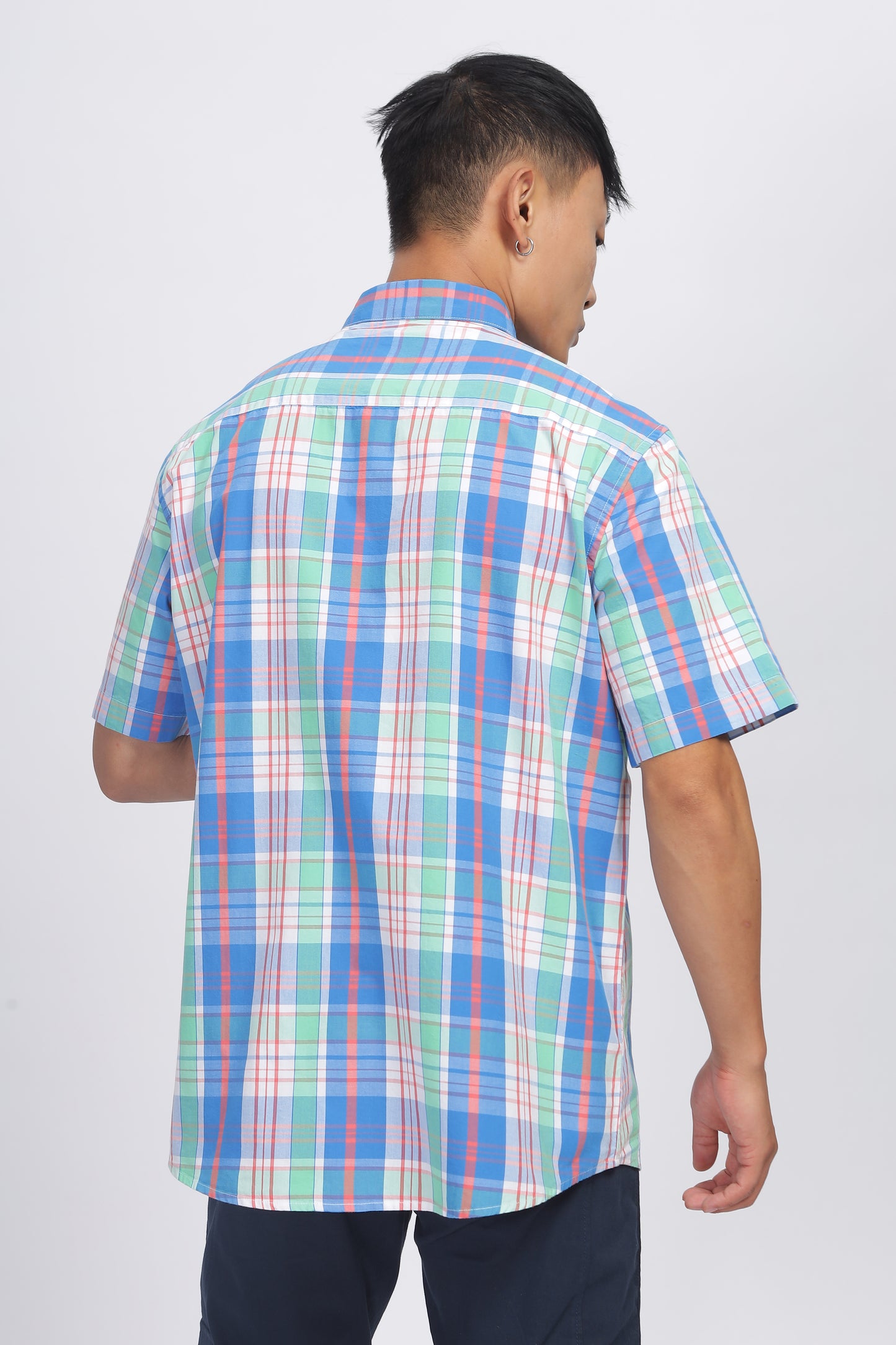 Uri Multicolor Checked Half Sleeve Shirt
