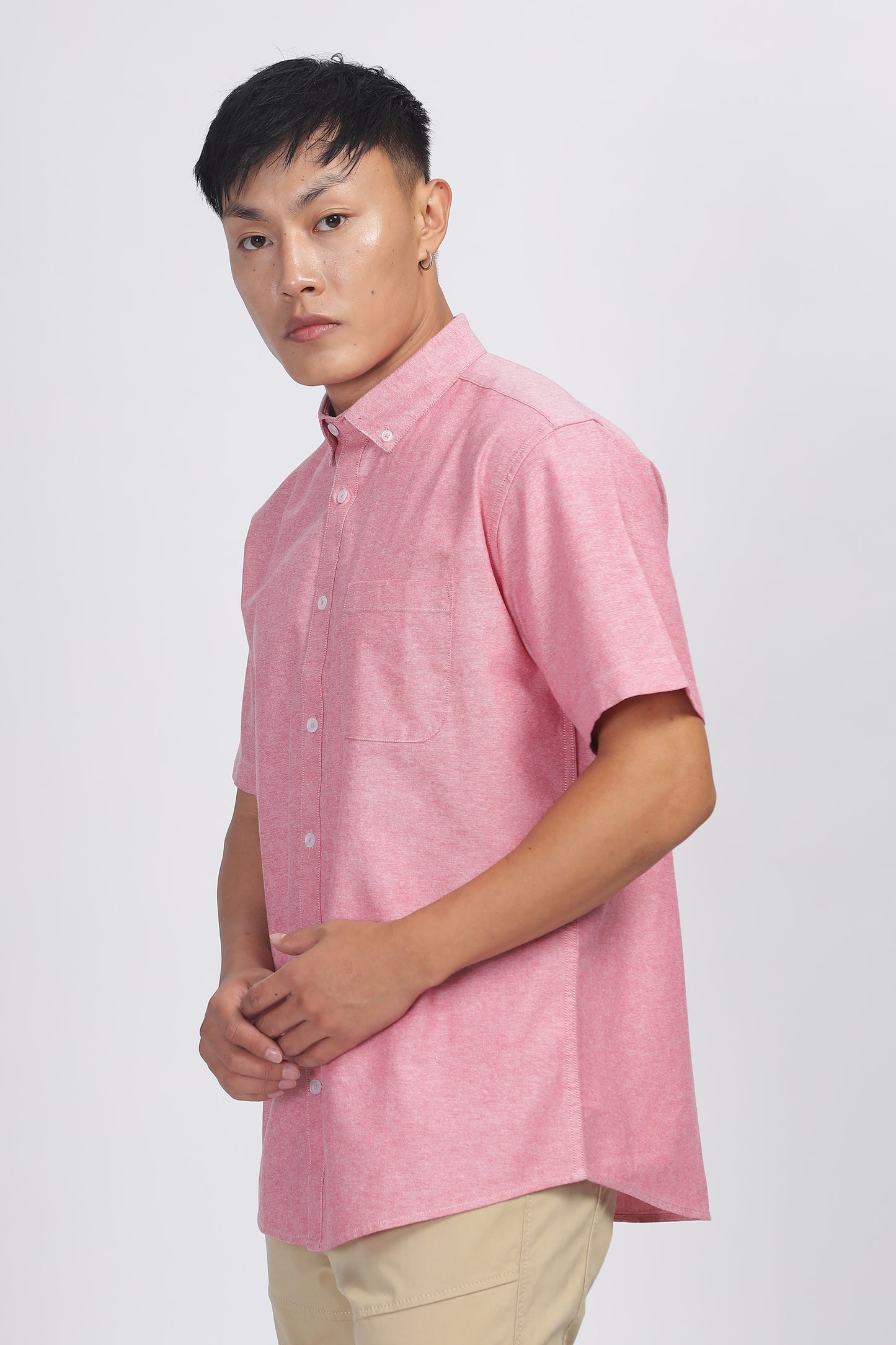 Uri Mauve Button Down Oxford Shirt
