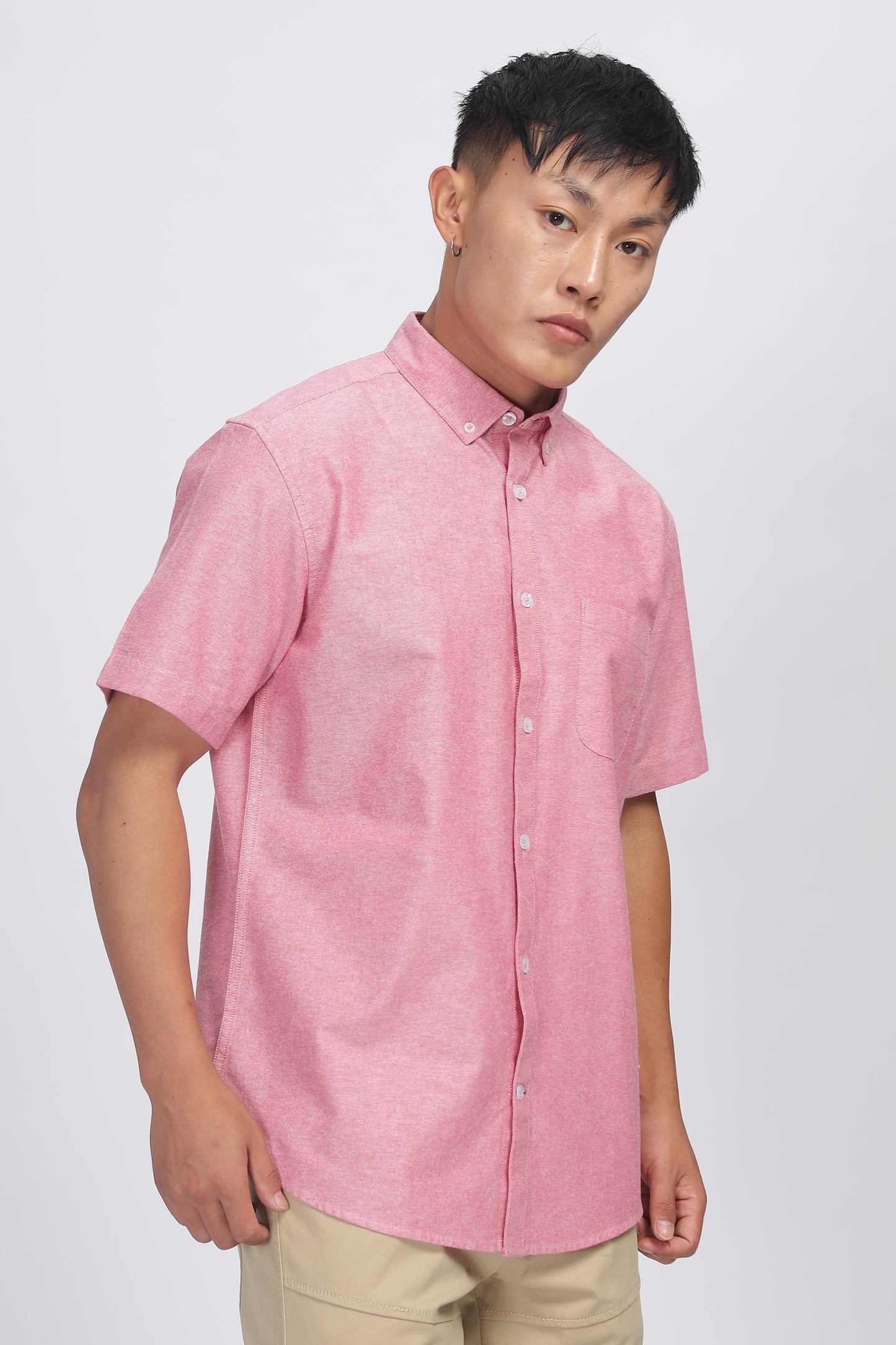 Uri Mauve Button Down Oxford Shirt