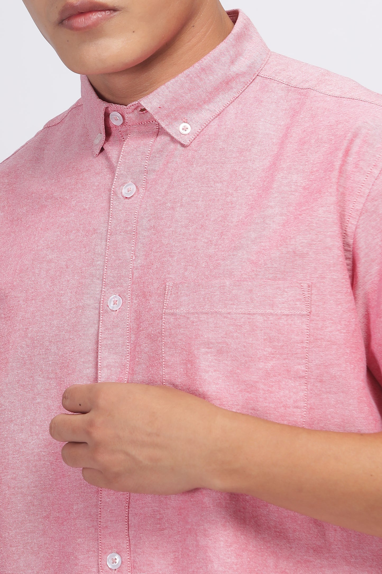 Uri Mauve Button Down Oxford Shirt