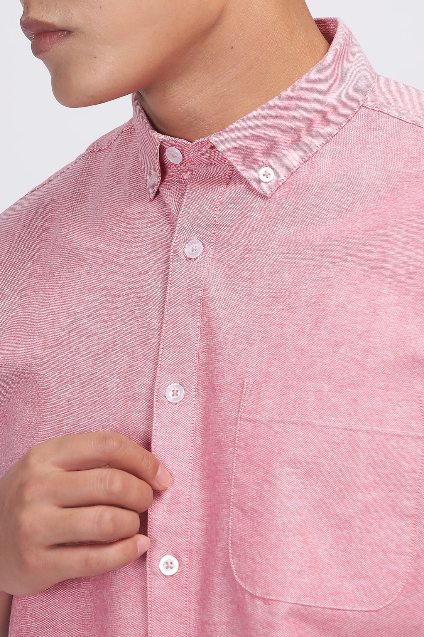 Uri Mauve Button Down Oxford Shirt