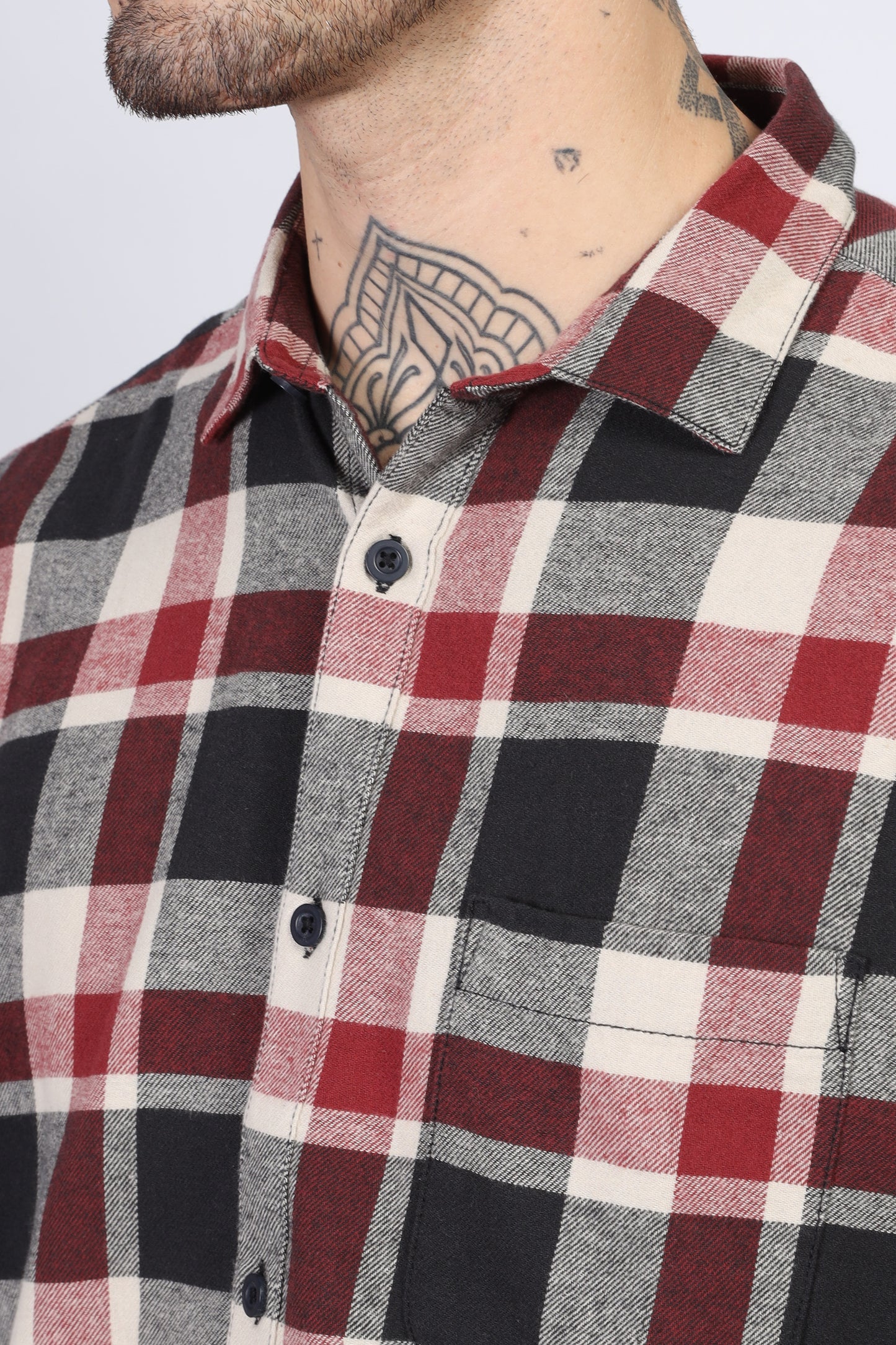Uri Multi Flannel Checks Cotton Shirt