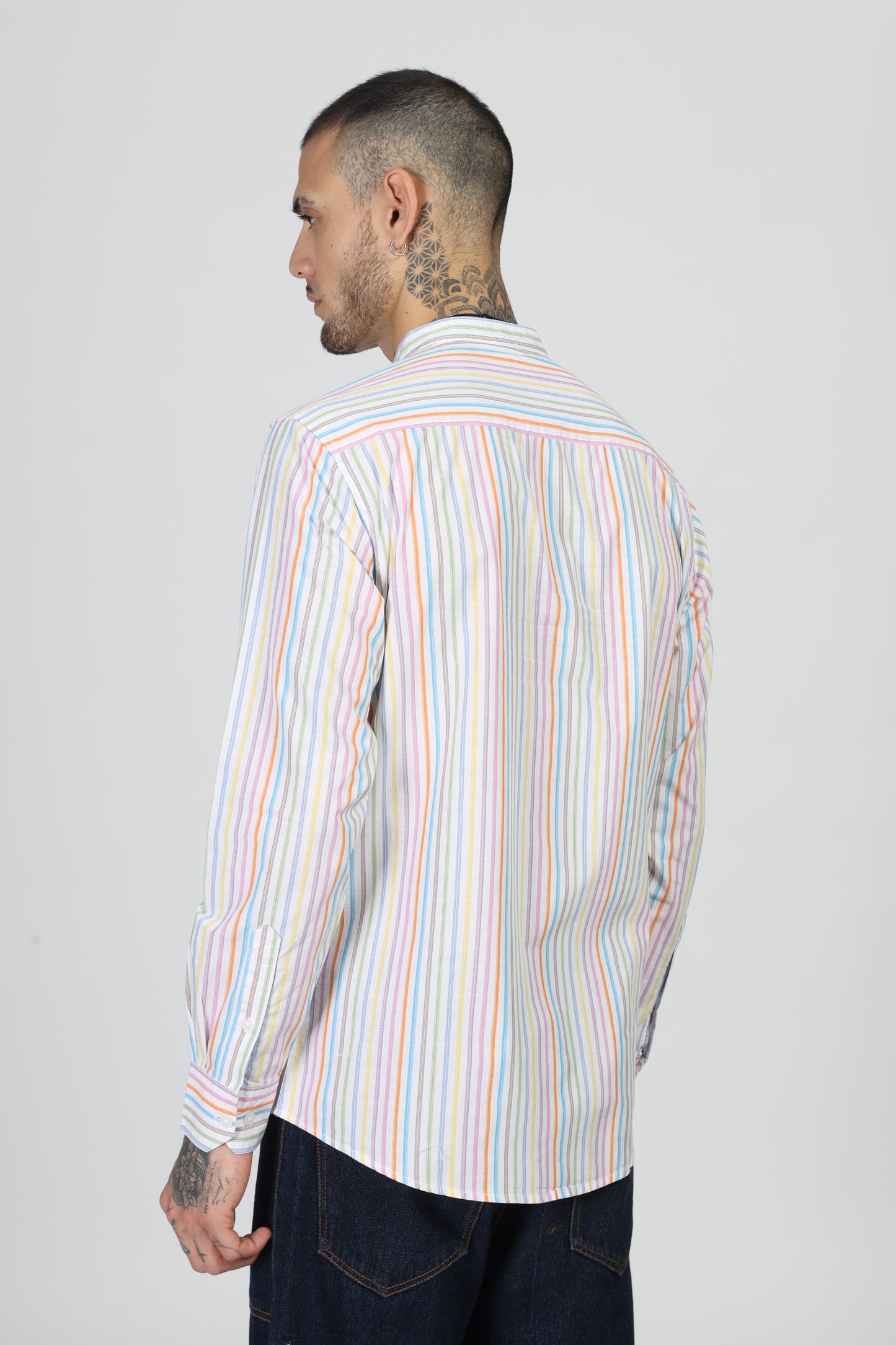 Uri Multicolor Rainbow Stripe Shirt