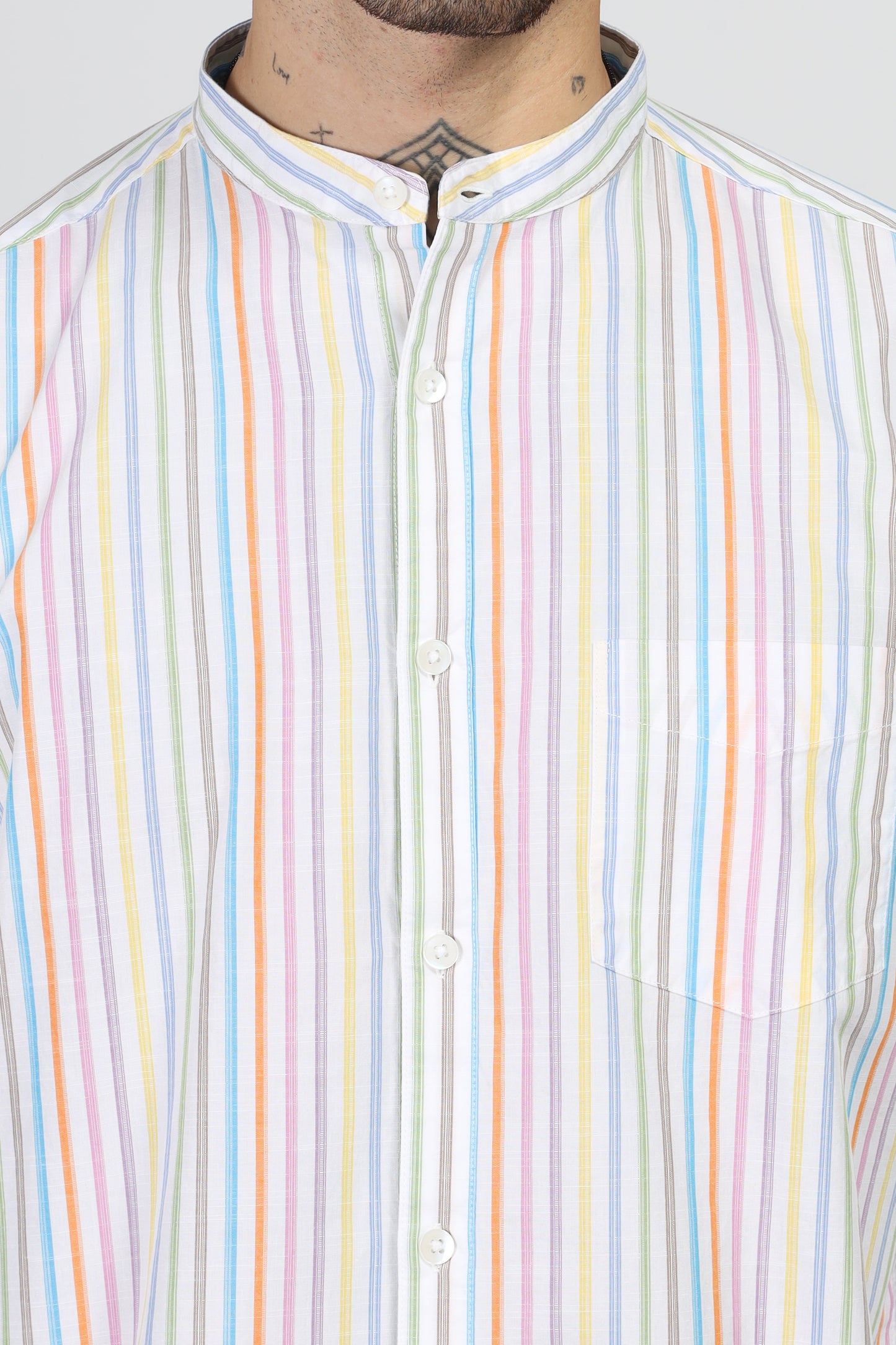 Uri Multicolor Rainbow Stripe Shirt