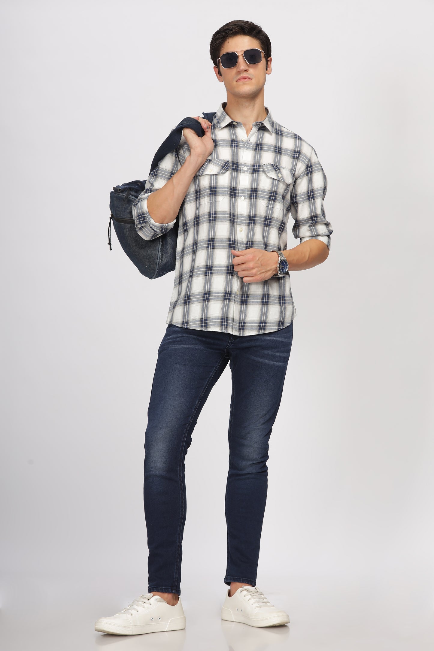 Uri Double Pocket Regular Fit Cotton Shirt