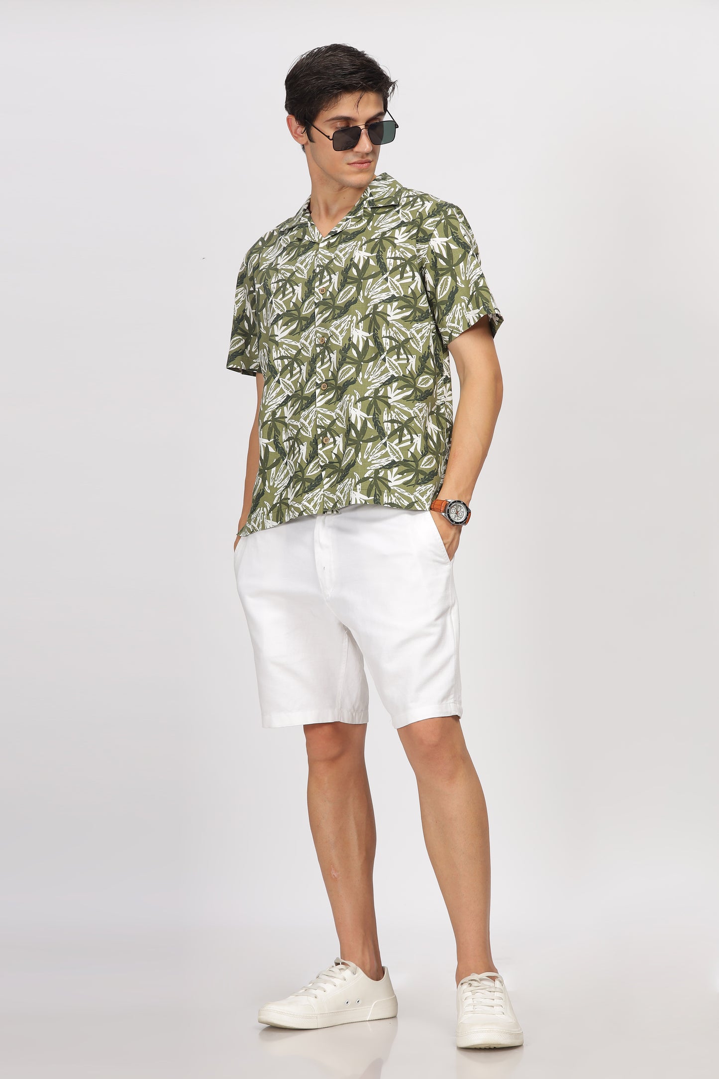 Uri Green Floral Resort Shirt - Kashyap Global Lifestyles LLP