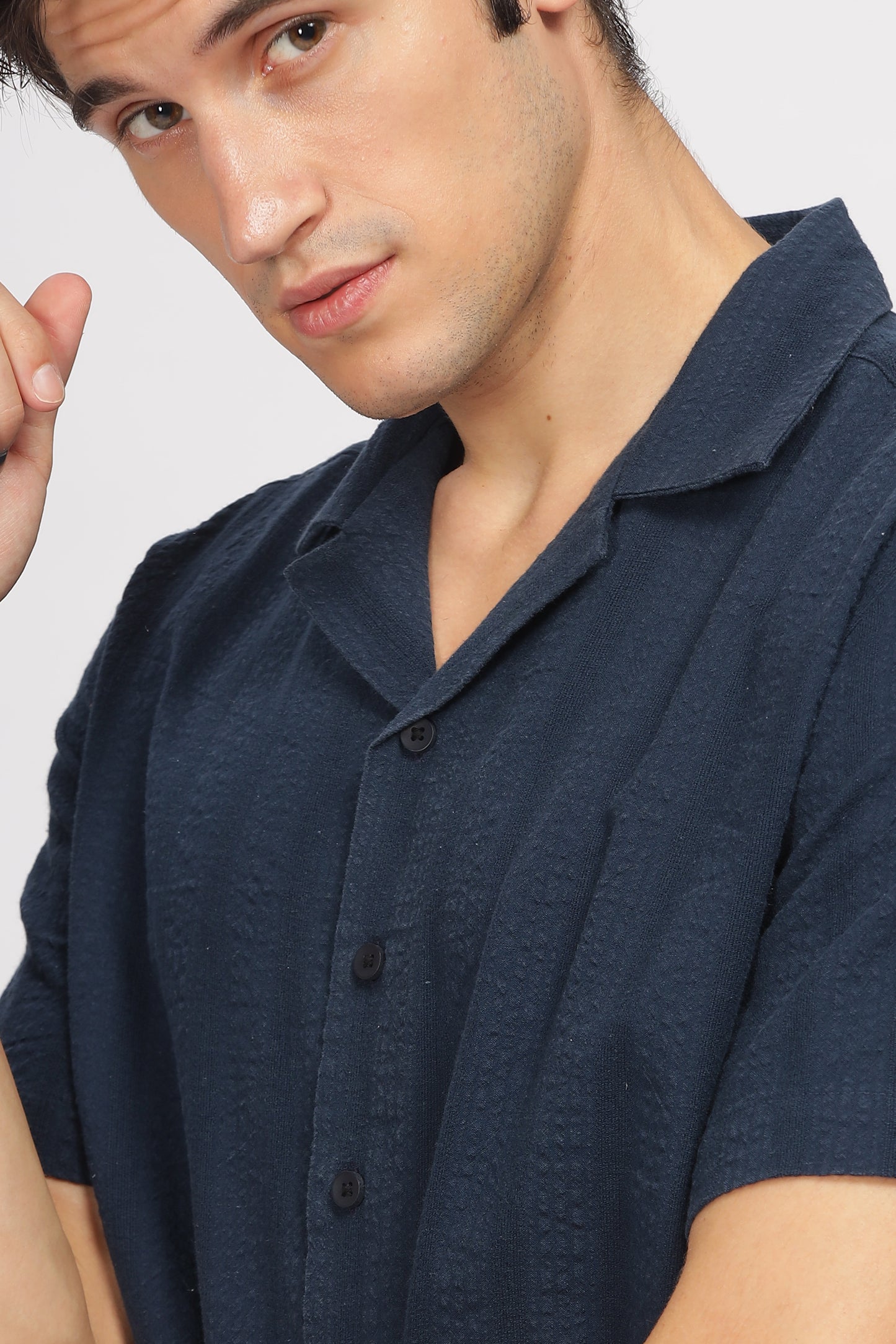 Uri Seersucker Striped Cotton Shirt - Kashyap Global Lifestyles LLP