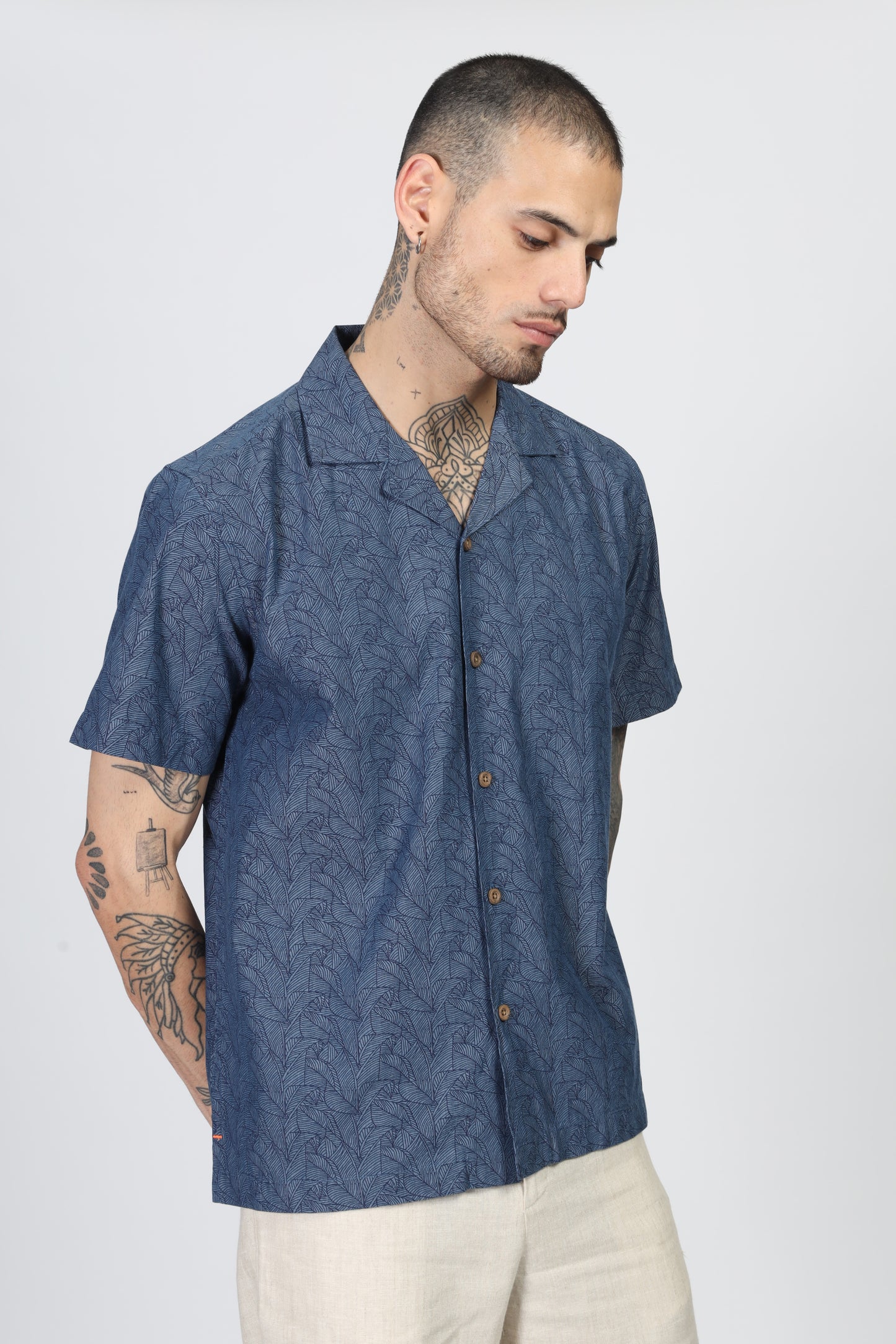 Uri Floral Cuban Collar Shirt - Kashyap Global Lifestyles LLP