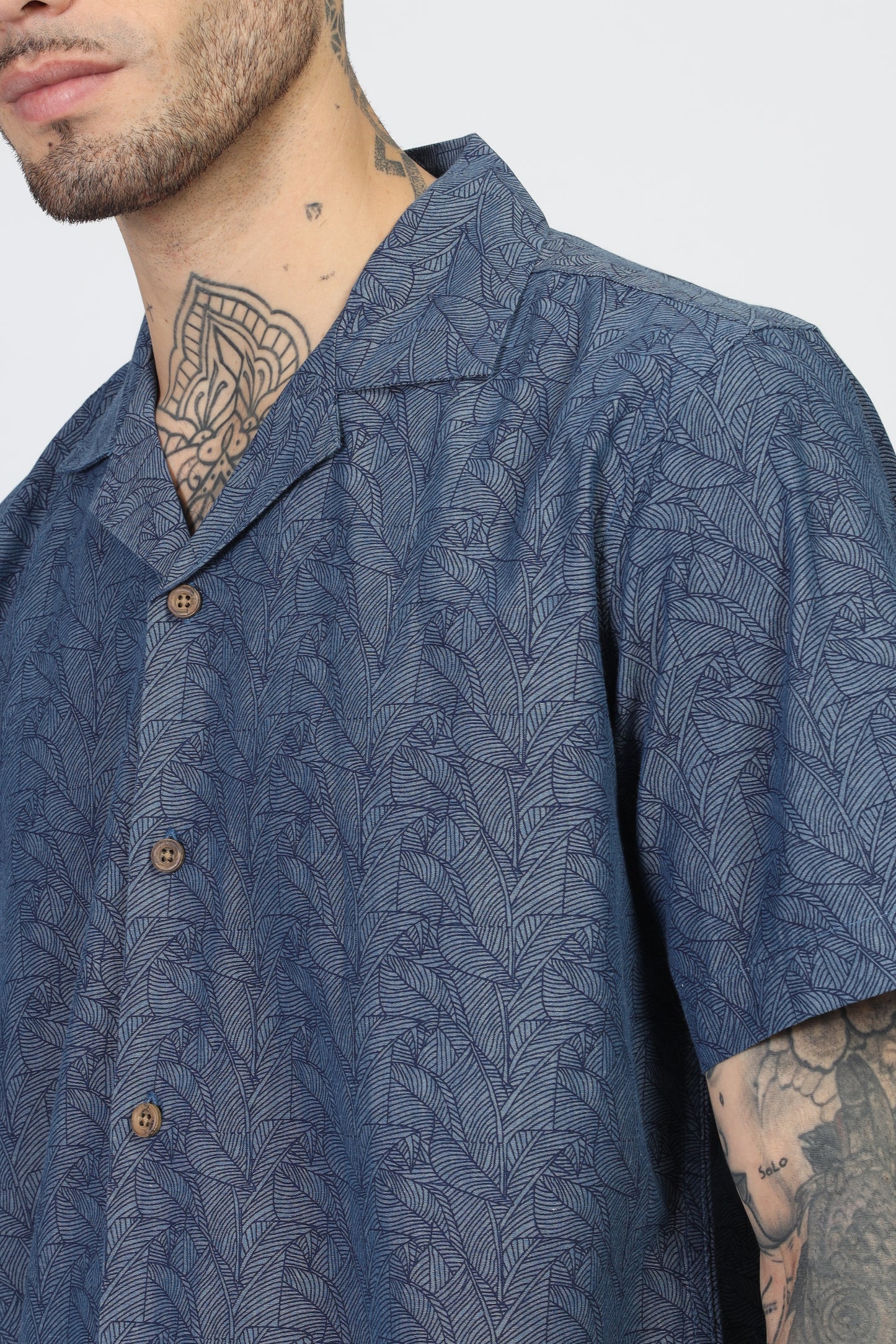 Uri Floral Cuban Collar Shirt - Kashyap Global Lifestyles LLP