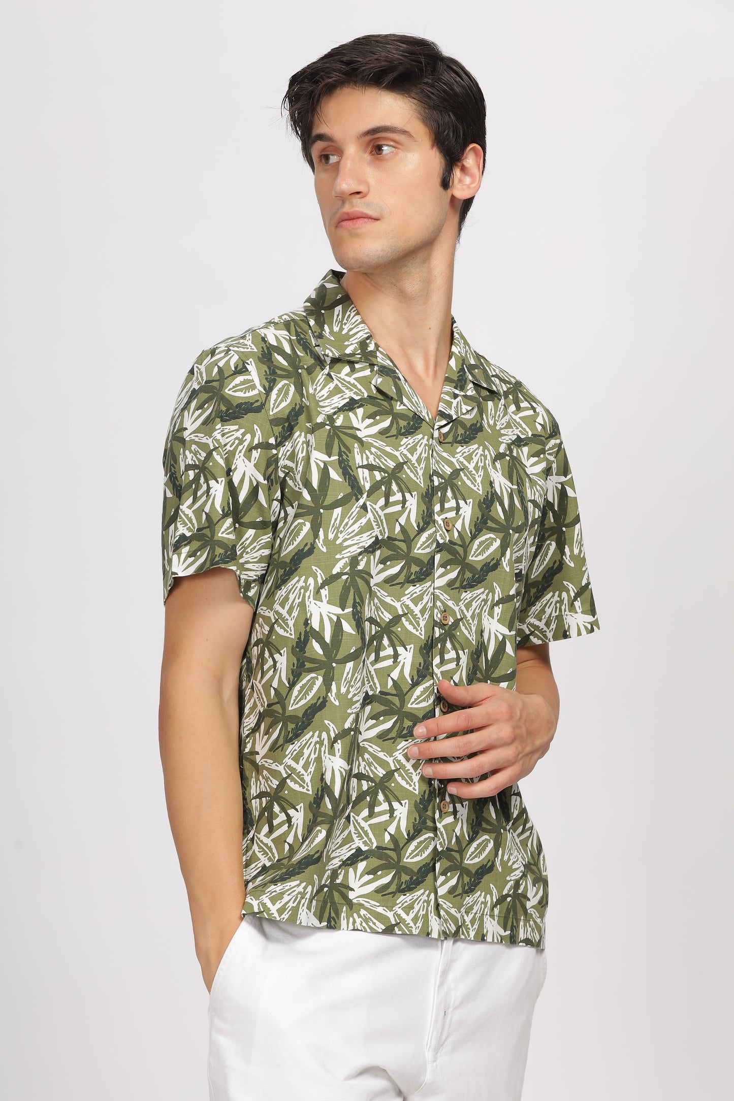 Uri Green Floral Resort Shirt - Kashyap Global Lifestyles LLP
