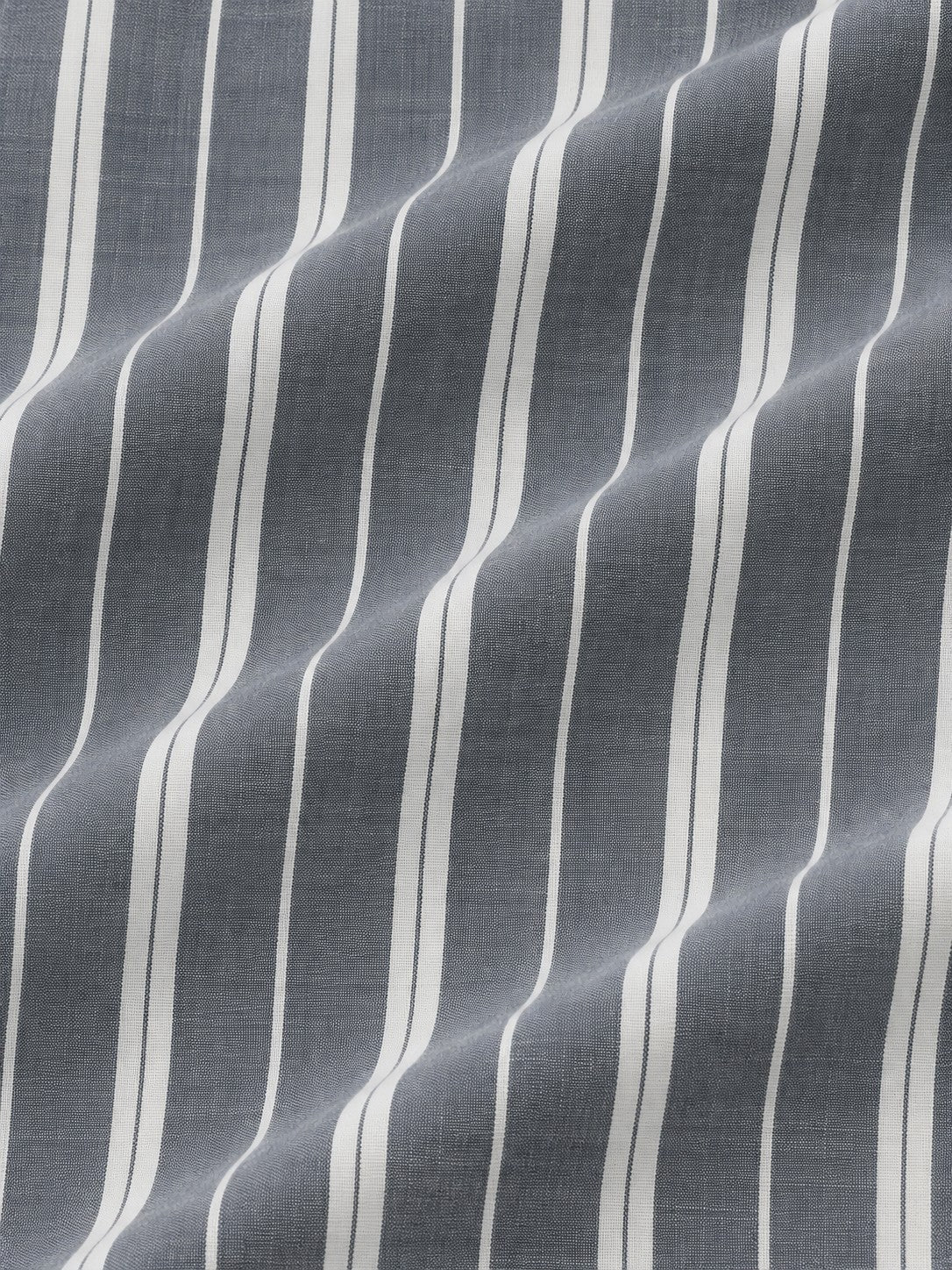 Dark Grey Fine Stripe Shirt