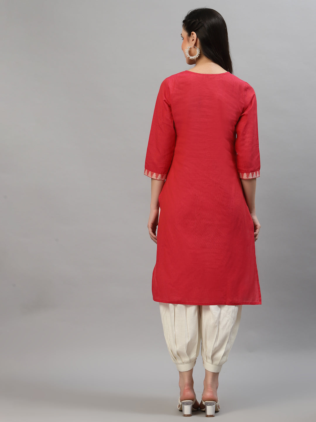 Women Pink Yoke Design Kurta - Kashyap Global Lifestyles LLP