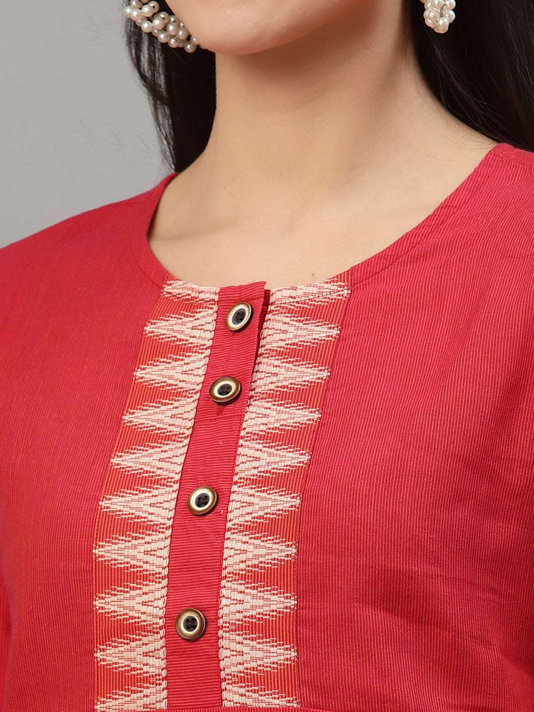 Women Pink Yoke Design Kurta - Kashyap Global Lifestyles LLP