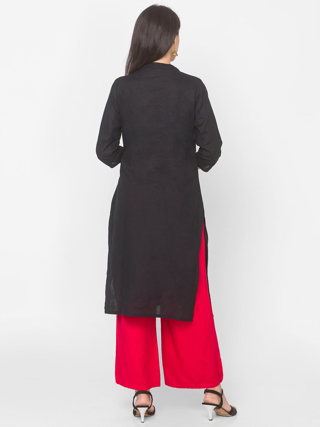 Women Black Yoke Design Kurta - Kashyap Global Lifestyles LLP