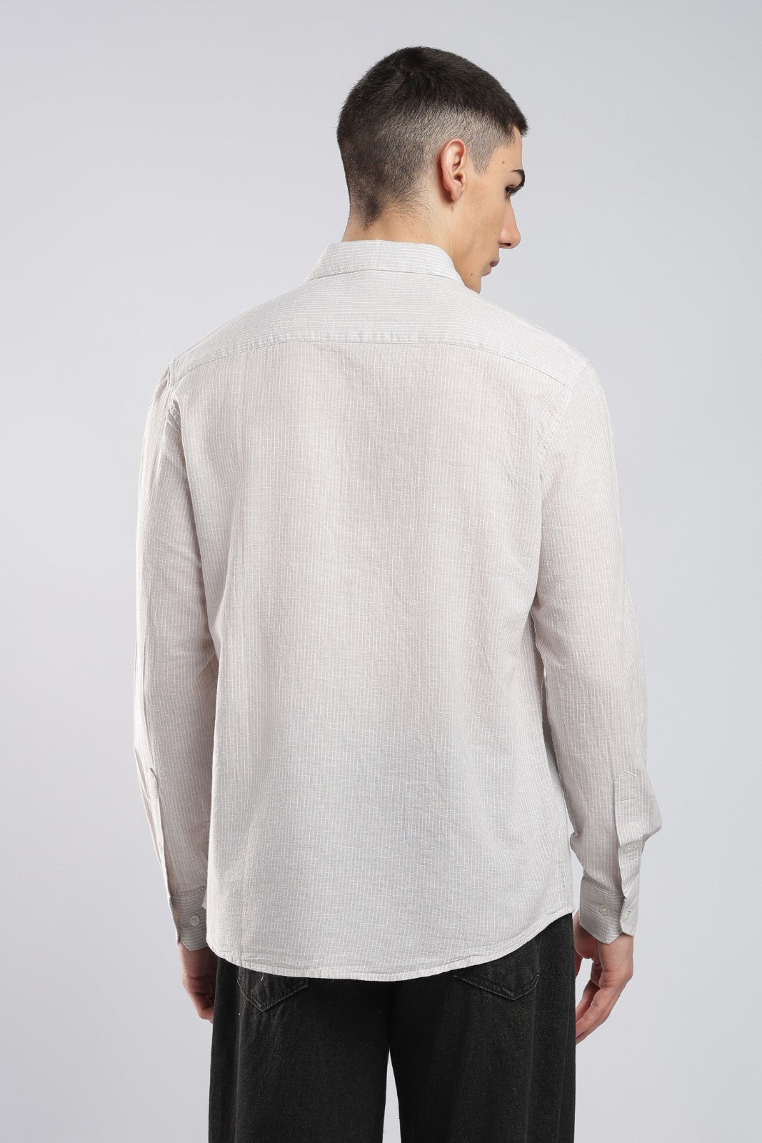 Oatmeal Linen Blend Shirt