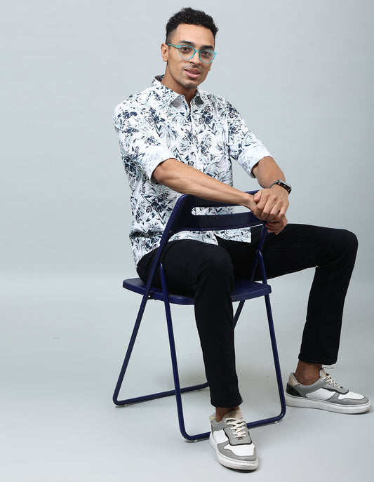 Men Floral Printed Regular Fit Casual Shirt - Kashyap Global Lifestyles LLP