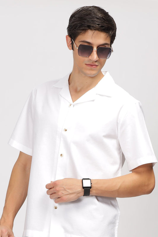 Uri Classic White Oxford Casual Shirt