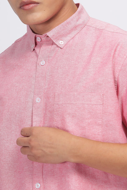 Uri Mauve Button Down Oxford Shirt