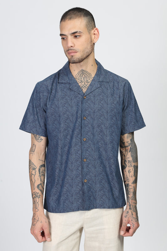 Uri Floral Cuban Collar Shirt - Kashyap Global Lifestyles LLP