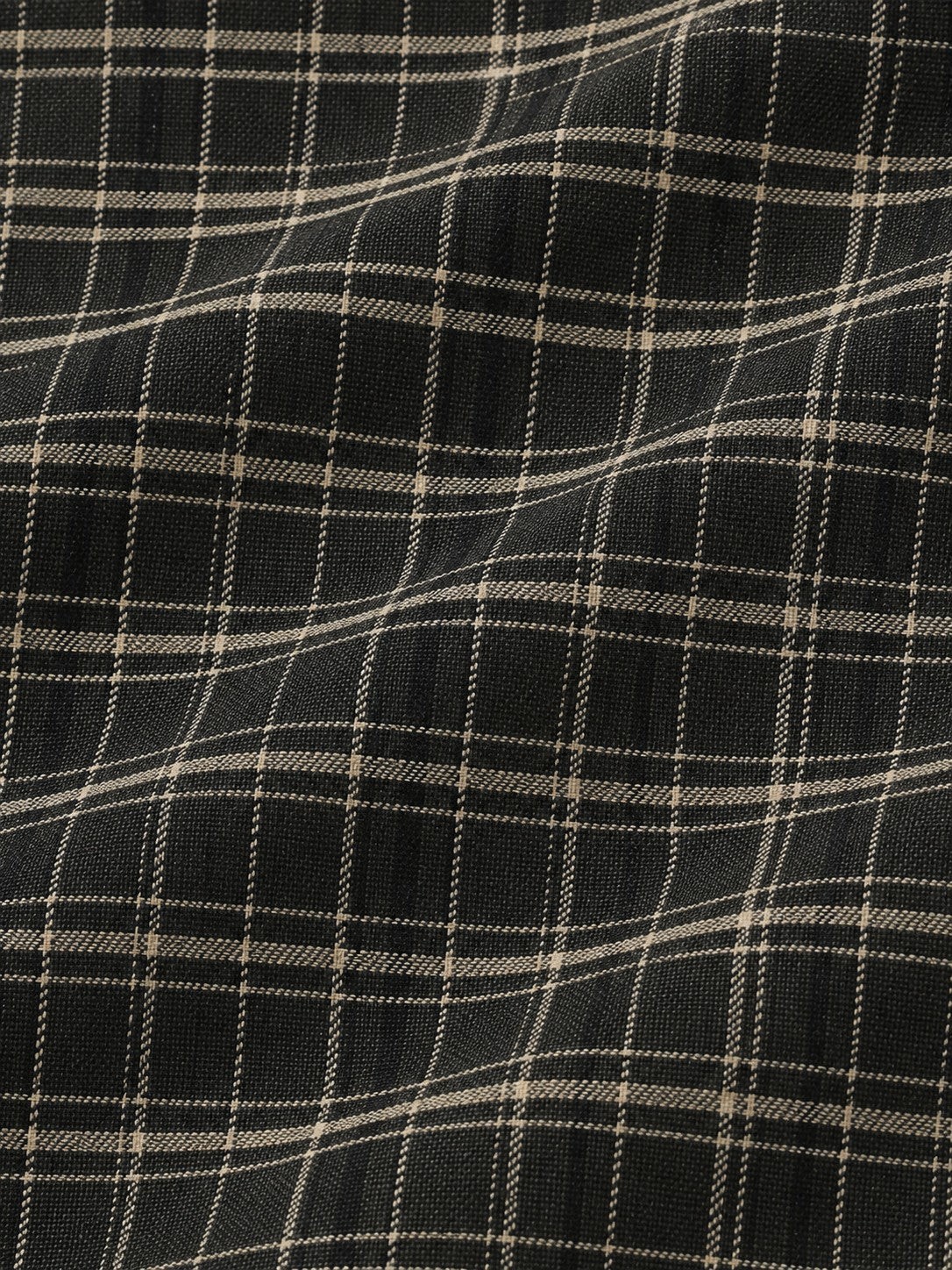 Dark Olive Twill Check Casual Shirt