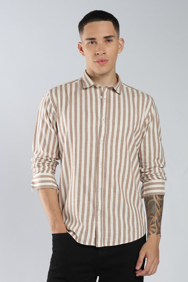 Burnt Clay Bengal Stripe Shirt