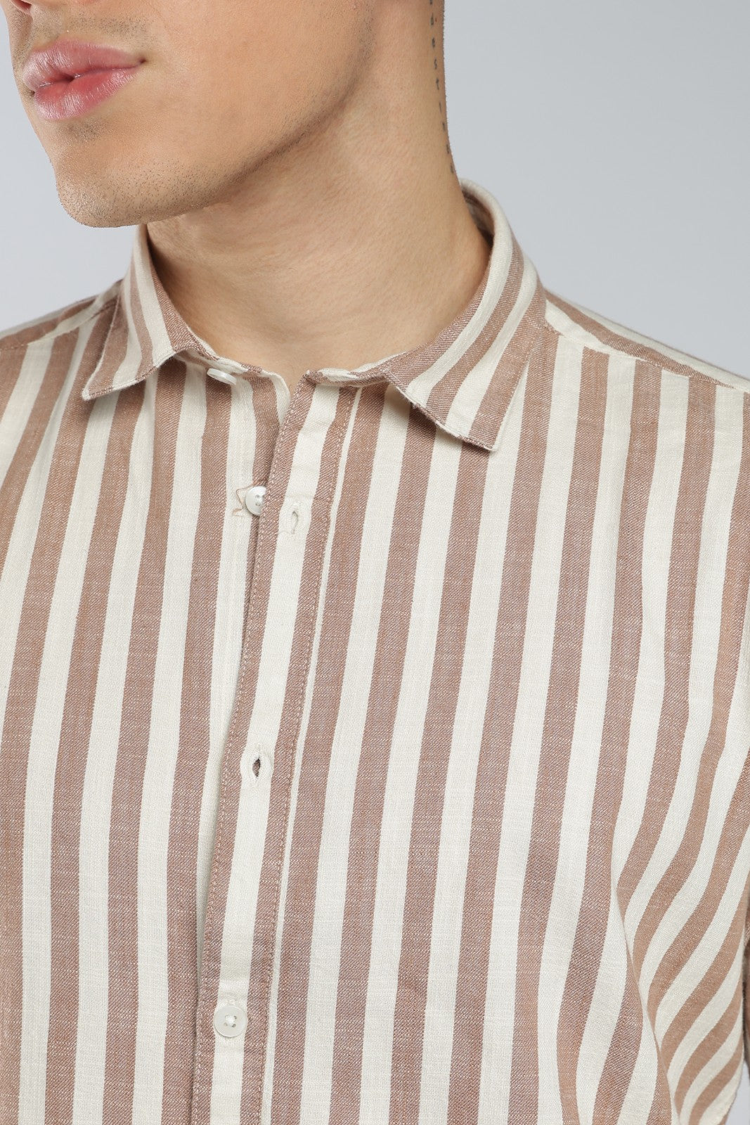 Burnt Clay Bengal Stripe Shirt