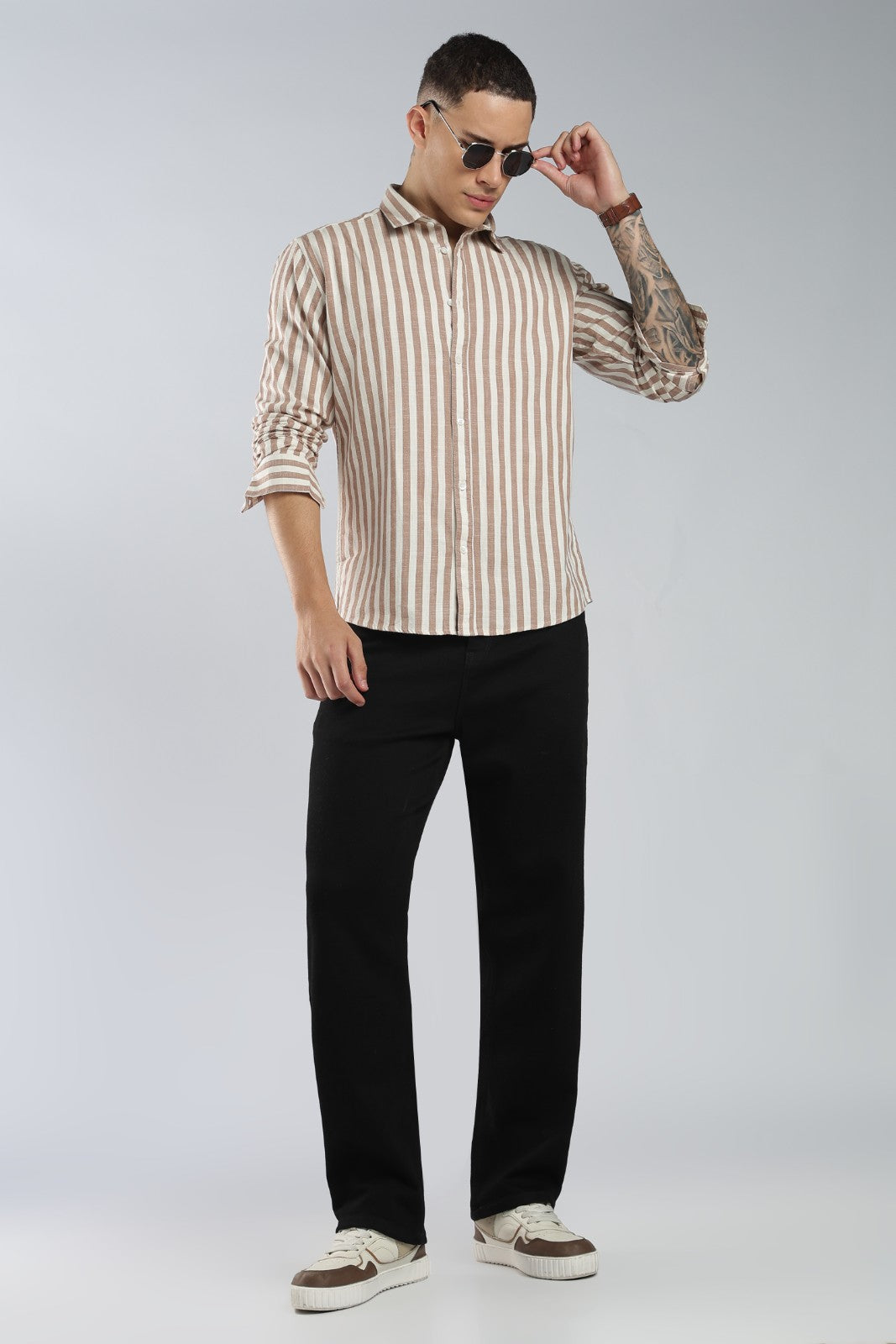 Burnt Clay Bengal Stripe Shirt