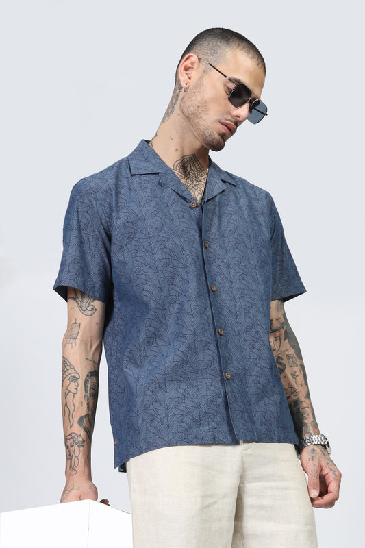 Uri Floral Cuban Collar Shirt - Kashyap Global Lifestyles LLP