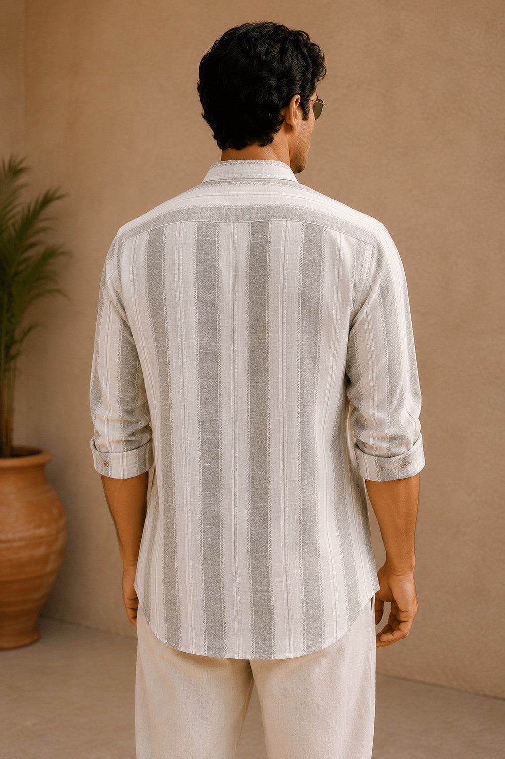 Sage Green Cotton Slub Short Kurta