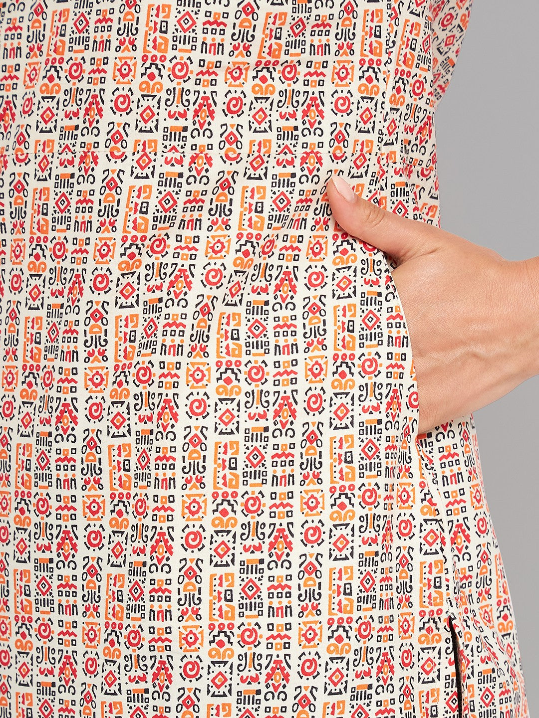 Women Multicolor Printed Straight Kurta - Kashyap Global Lifestyles LLP