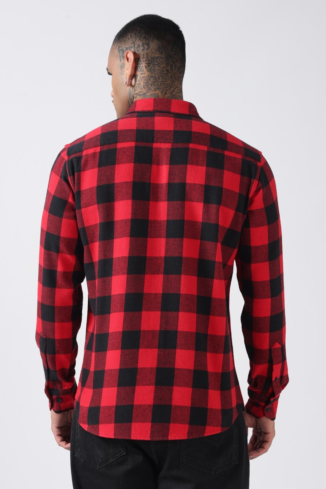 Red & Black Buffalo Check Casual Shirt