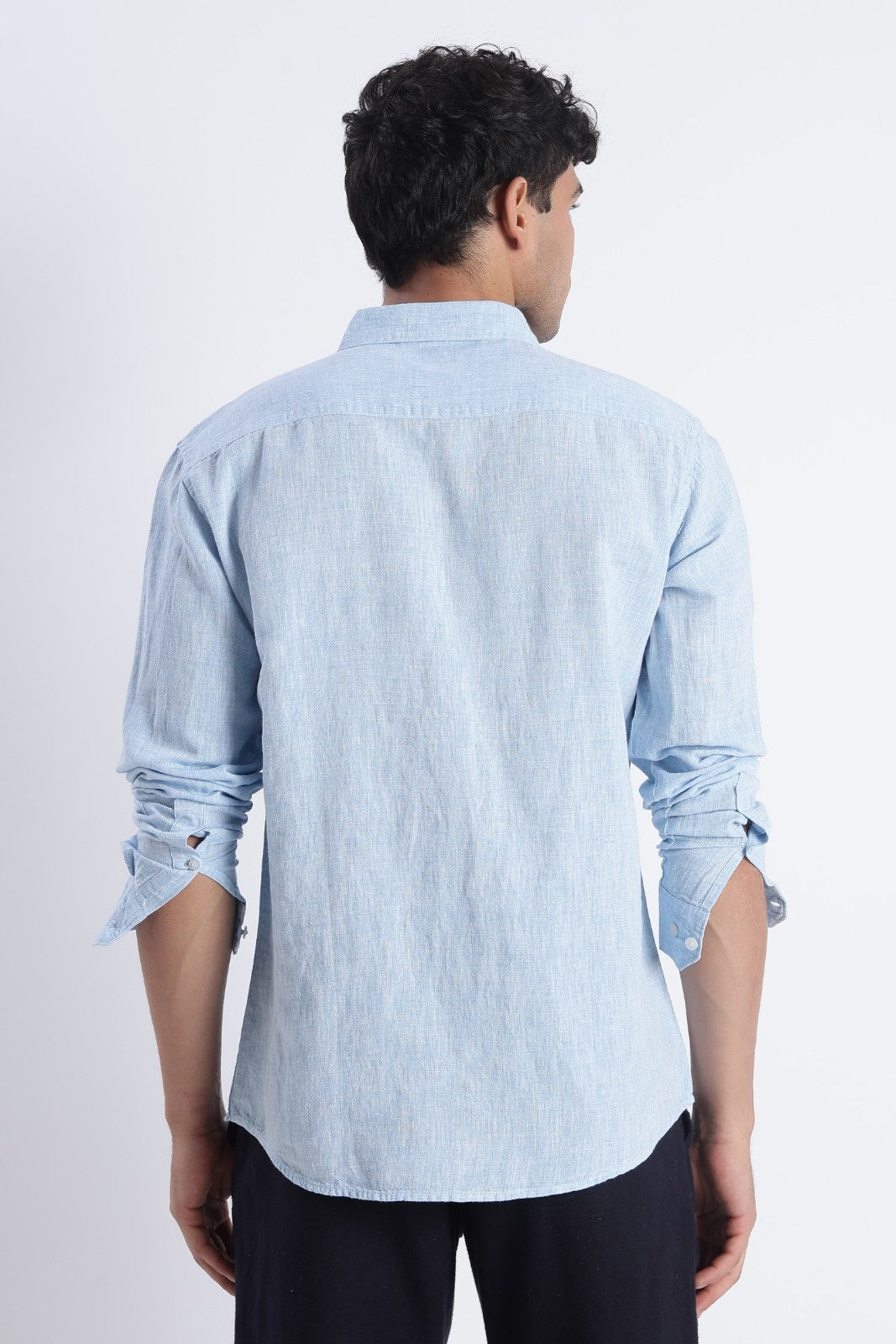 Sky Blue Linen Shirt