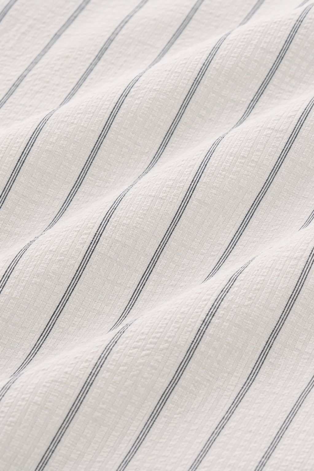 Arctic White Seersucker Short Kurta