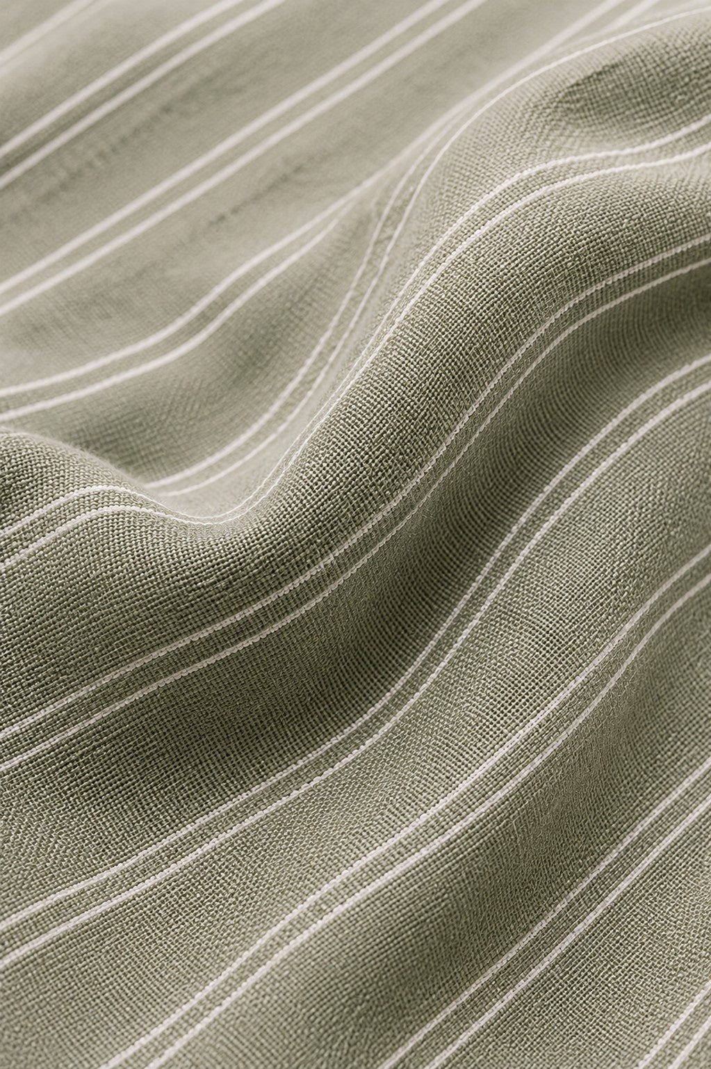 Dusty Green Heritage Stripe Shirt