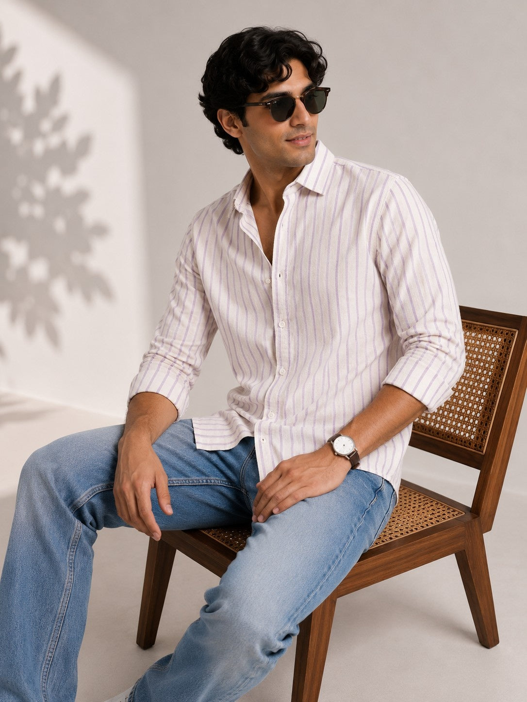 Lavender Mist Stripe Shirt