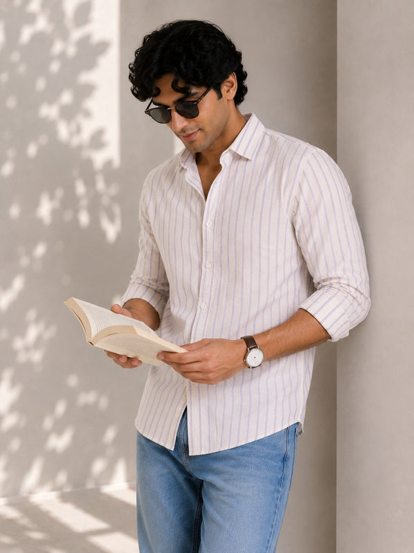 Lavender Mist Stripe Shirt
