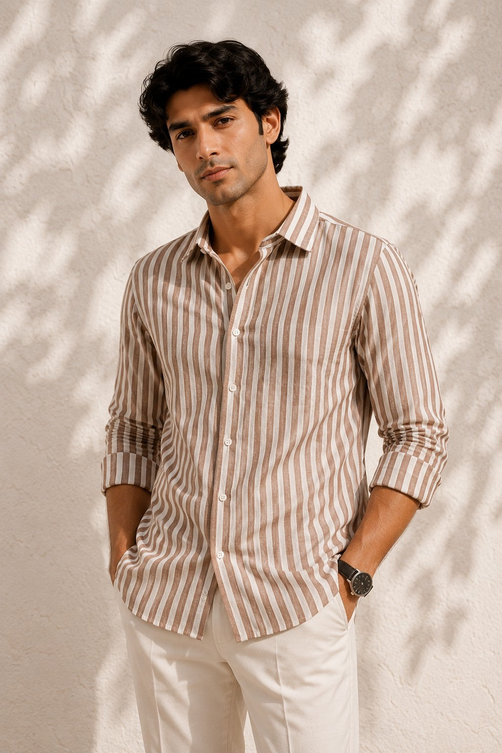 Burnt Clay Bengal Stripe Shirt