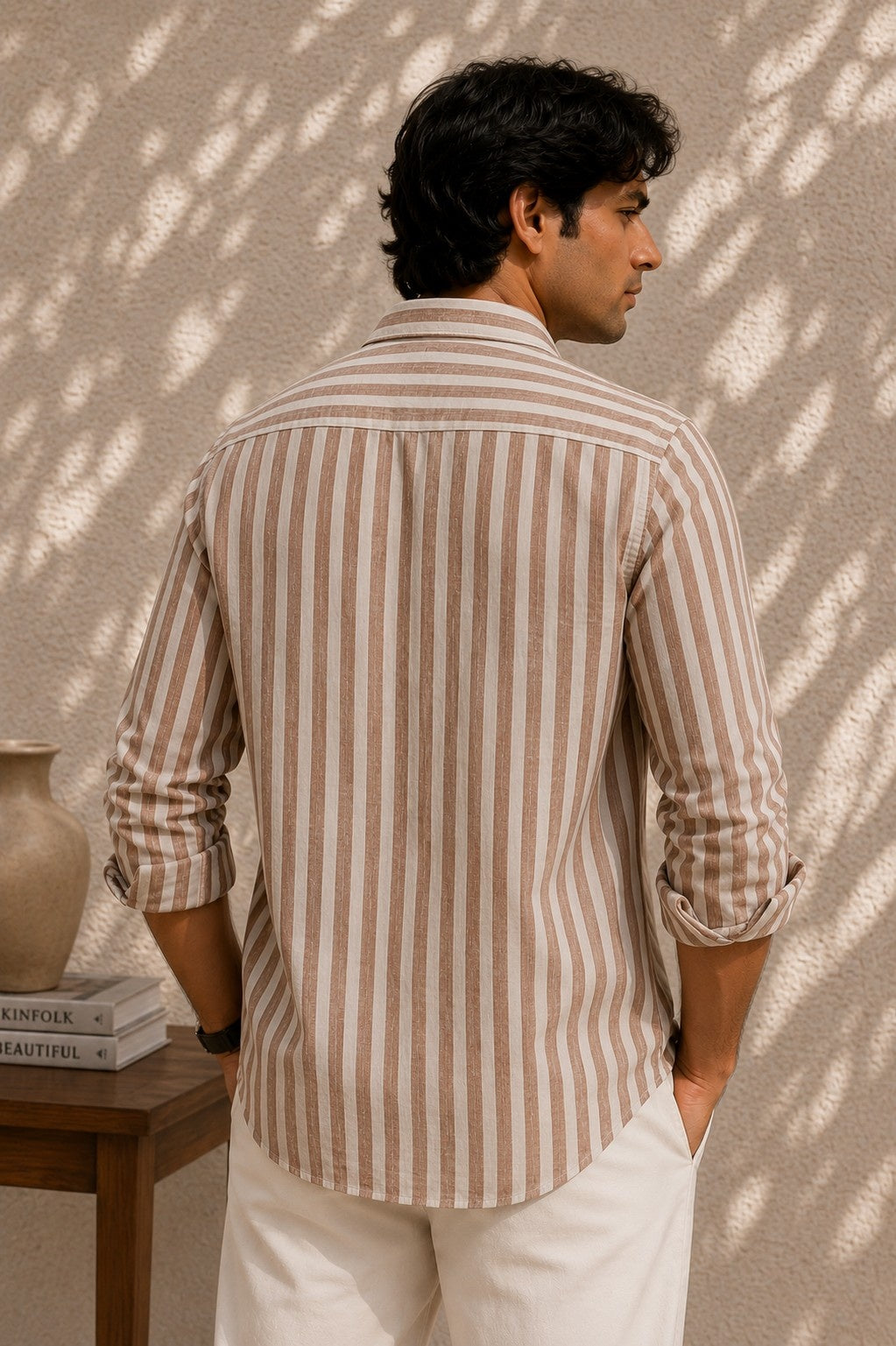 Burnt Clay Bengal Stripe Shirt