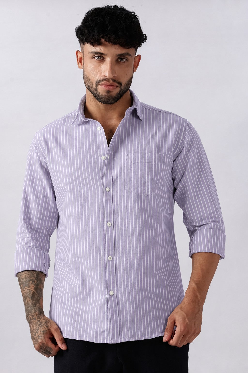 Violet Tulip Oxford Stripe Casual Shirt