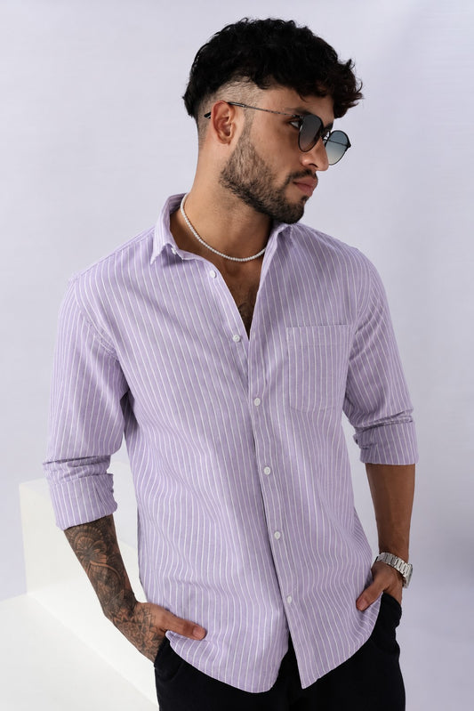 Violet Tulip Oxford Stripe Casual Shirt